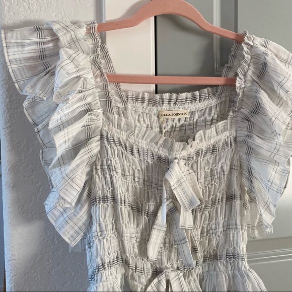 Ulla Johnson NWT Camille Ruffle Bow Tank Blouse - Picture 5 of 7